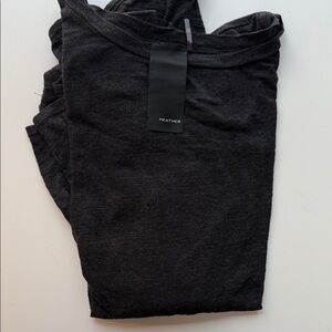 HEATHER Women's Black Long Sleeve Top